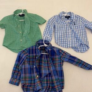 Three Ralph Lauren Button Downs - 2T